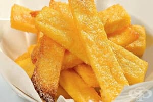 Царевичен чипс с пармезан и масло на фурна