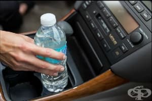 Никога не оставяйте бутилка с вода в колата