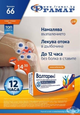 Промоционални оферти в АПТЕКИ ФРАМАР - 6.04.2020 г. - 19.04.2020 г. - Волтарен форте гел 50 ml - промо цена 14.50 лева - изображение