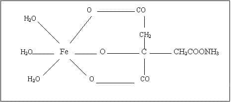    (ferric ammonium citrate) | ATC V08CA07 - 