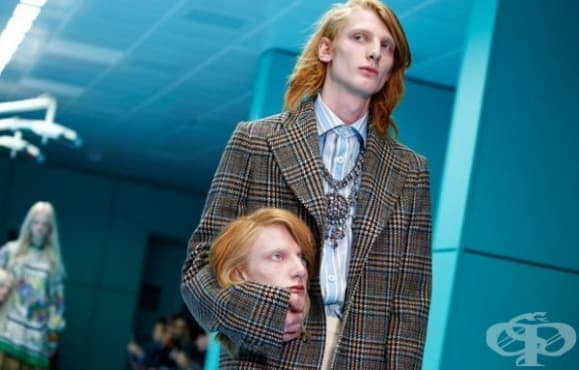 Моделите на Gucci представиха нова колекция с много необичайни аксесоари, пред които всички останаха безмълвни - изображение