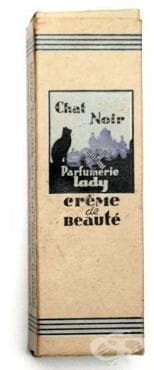 Крем "Chat Noir", производство на Ил. Халачев, София, началото на 20 век - изображение