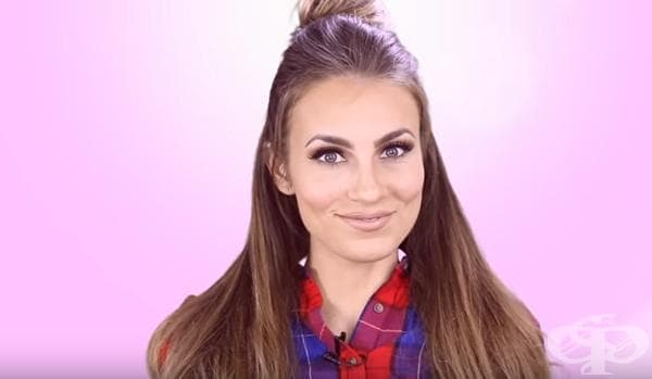 Прическа "top knot" само в 2 лесни стъпки - изображение