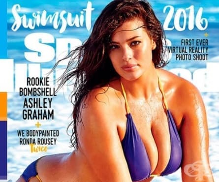 Списанието Sports Illustrated за първи път сложи на корицата си модел с пищни форми - изображение