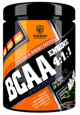 СУИДИШ СУПЛЕМЕНТС BCAA ENGINE 4:1:1 400 гр.