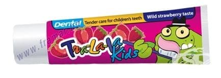 ПАСТА ЗА ЗЪБИ ДЕНТАЛ ТРА - ЛА - ЛА С ВКУС НА ДИВА ЯГОДА ЗА ДЕЦА 50 мл