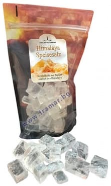 ХИМАЛАЙСКА СОЛ НА КРИСТАЛНИ КУБОВЕ ХАЛИТ В ПЛИК 1 кг