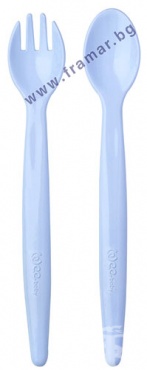 УИ БЕЙБИ КОМПЛЕКТ ЛЪЖИЧКА И ВИЛИЧКА В КУТИЯ