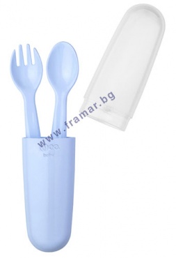 УИ БЕЙБИ КОМПЛЕКТ ЛЪЖИЧКА И ВИЛИЧКА В КУТИЯ