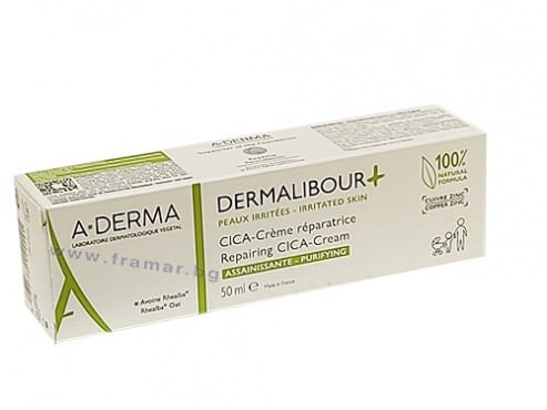 А-ДЕРМА ДЕРМАЛИБУР+ ВЪЗСТАНОВЯВАЩ ЦИКА КРЕМ 50 мл