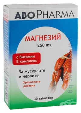 Изображение към продукта АБОФАРМА МАГНЕЗИЙ + ВИТАМИН B КОМПЛЕКС таблетки * 30