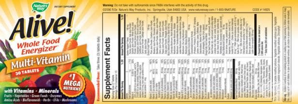      1  * 30 NATURE`S WAY