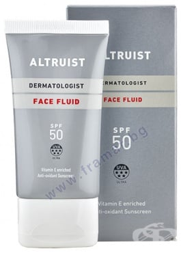 АЛТРУИСТ СЛЪНЦЕЗАЩИТЕН ФЛУИД ЗА ЛИЦЕ SPF50 50 мл