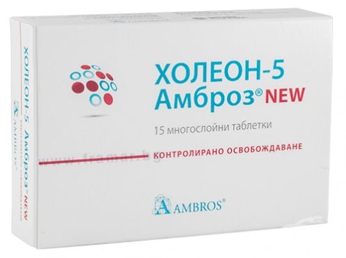 Изображение към продукта ХОЛЕОН 5 таблетки * 15 АМБРОЗ