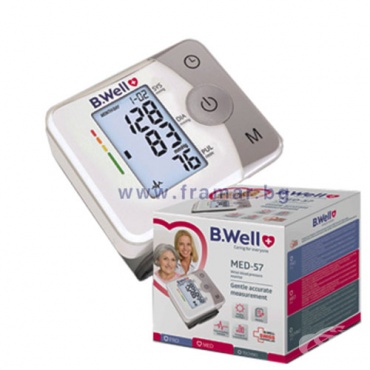 ЕЛЕКТРОНЕН АПАРАТ ЗА ИЗМЕРВАНЕ НА КРЪВНО НАЛЯГАНЕ ЗА КИТКА B.WELL MED - 57