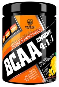 СУИДИШ СУПЛЕМЕНТС BCAA ENGINE 4:1:1 400 гр.