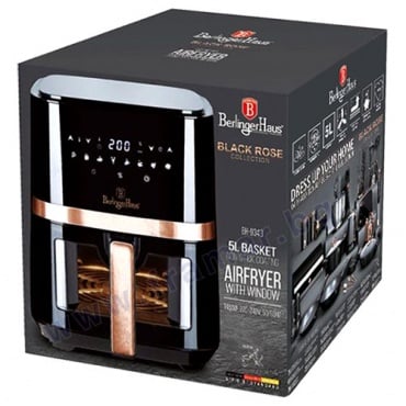     BERLINGER HAUS BH9343 BLACK ROSE AIR FRYER 5 