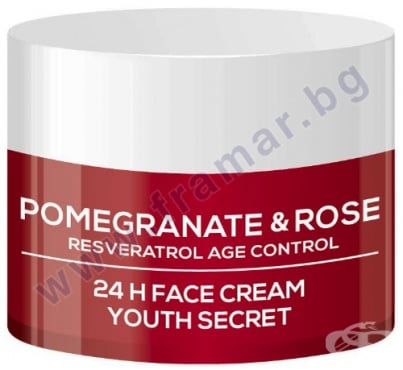 БИОФРЕШ VIA NATURAL POMEGRANATE & ROSE 24 ЧАСА ОБНОВЯВАЩ КРЕМ ЗА ЛИЦЕ 100 мл