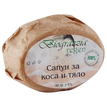 Изображение към продукта ГРАЦИЯ БИО - РЕГЕН САПУН ЗА КОСА И ТЯЛО 90 г