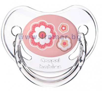 КАНПОЛ СИЛИКОНОВА АНАТОМИЧНА ЗАЛЪГАЛКА NEWBORN BABY РОЗОВА 0-6 м