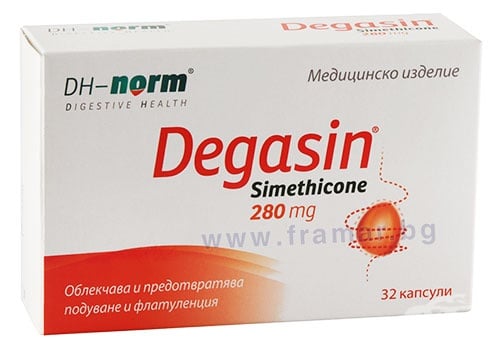 Изображение към продукта ДЕГАЗИН капсули 280 мг * 32 ВАЛМАРК