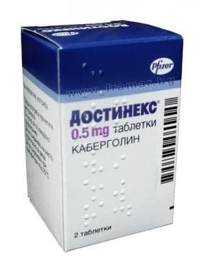 ДОСТИНЕКС таблетки 0.5 мг * 2