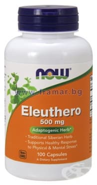 Изображение към продукта НАУ ФУДС ЕЛЕУТЕРОКОК (ЕЛЕУТЕРО) капсули 500 мг * 100