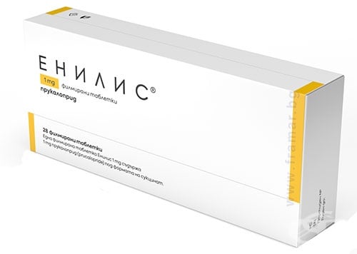 ЕНИЛИС таблетки 1 мг * 28