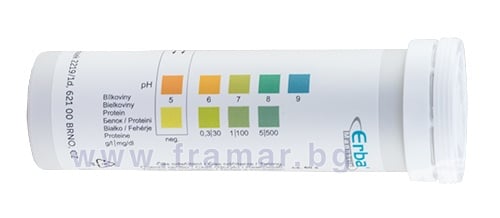 ТЕСТ ЛЕНТИ ЗА УРИНА АЛБУФАН * 50
