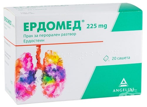 Изображение към продукта ЕРДОМЕД прах за перорален разтвор 225 мг * 20