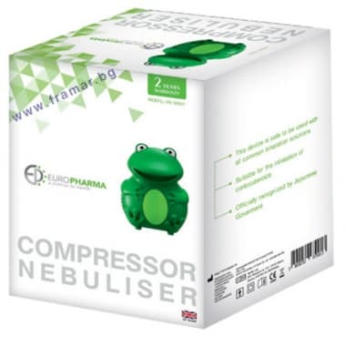 КОМПРЕСОРЕН АПАРАТ ИНХАЛАТОР ЕУРОФАРМА ЖАБА