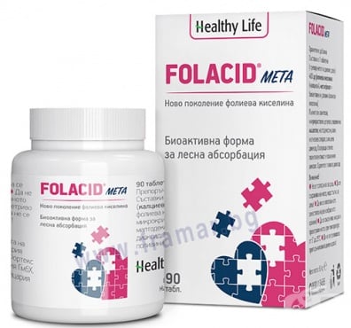 ФОЛАЦИД МЕТА таблетки * 90 ХЕЛТИ ЛАЙФ