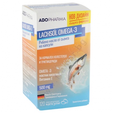 Изображение към продукта АБОФАРМА ОМЕГА 3 МАСЛО ОТ СЬОМГА капсули 500 мг * 120