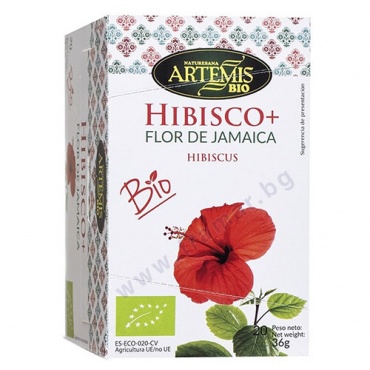Изображение към продукта АРТЕМИС БИО ЧАЙ ЦВЕТЕ ОТ ЯМАЙКА С ХИБИСКУС, КАНЕЛА,  МЕНТА, ДЖИНДЖИФИЛ И ЖЕНСКО БИЛЕ филтър * 20
