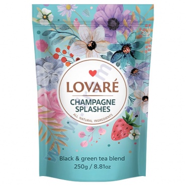Изображение към продукта ЛОВАРЕ НАСИПЕН ЧАЙ CHAMPAGNE SPLASHES ДОЙПАК 250 г + филтър * 50