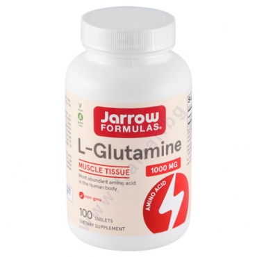 Изображение към продукта ДЖАРОУ ФОРМУЛАС L - ГЛУТАМИН таблетки 1000 мг * 100