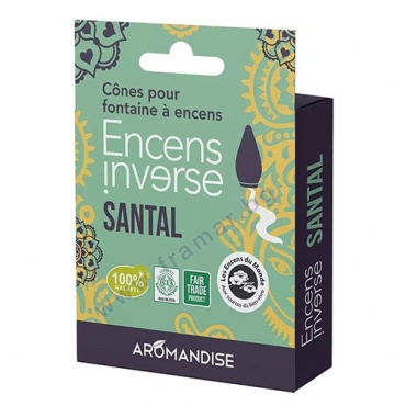 Изображение към продукта АРОМАНДИСЕ КОНУСИ ЗА ГОРЕНЕ ОТ САНДАЛОВО ДЪРВО * 10