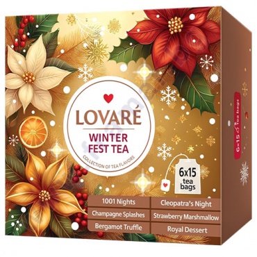 Изображение към продукта ЛОВАРЕ ЧАЙ АСОРТИ ЗИМНА КОЛЕКЦИЯ 6 ВИДА * 15