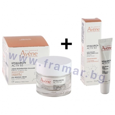 АВЕН ХИАЛУРОН АКТИВ В3 КОМПЛЕКТ 85% РЕГЕНЕРАЦИЯ КРЕМ ЗА ОЧИ 15 мл + РЕГЕНЕРИРАЩ КРЕМ 50 мл