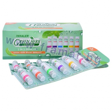 ИНХАЛАТОР С НАТУРАЛНИ МАСЛА 2 В 1 GREEN HERB
