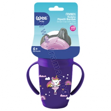 УИ БЕЙБИ ФРЕНДС ЧАША СЪС СЛАМКА И ДРЪЖКИ 265 мл