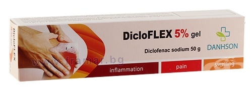 ДИКЛОФЛЕКС гел 5% 50 г ДАНСОН