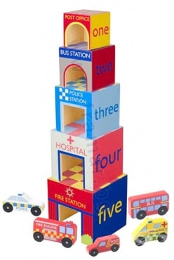 КУБЧЕТА ЗА ПОДРЕЖДАНЕ С КОЛИЧКИ ORANGE TREE TOYS