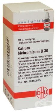 КАЛИУМ БИХРОМИКУМ D30 пилули 10 гр.