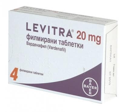 ЛЕВИТРА таблетки 20 мг * 4 BAYER
