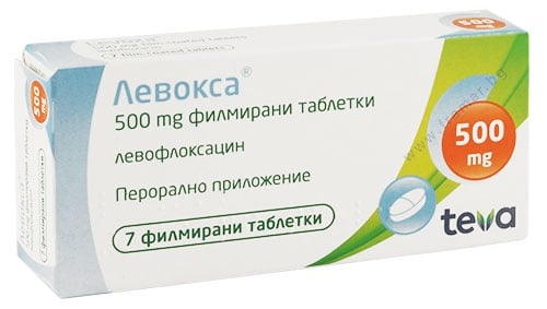 Изображение към продукта ЛЕВОКСА таблетки 500 мг * 7 ТЕВА