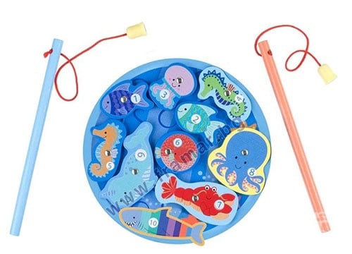 ДЪРВЕН МАГНИТЕН РИБОЛОВ ORANGE TREE TOYS