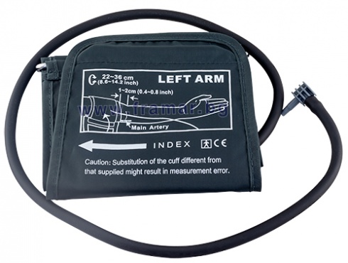 МАНШЕТ (МАНШОН) ЗА ЕЛЕКТРОНЕН АПАРАТ ЗА ИЗМЕРВАНЕ НА КРЪВНО НАЛЯГАНЕ УНИМАРК размер M
