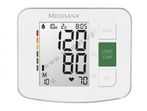 ЕЛЕКТРОНЕН АПАРАТ ЗА ИЗМЕРВАНЕ НА КРЪВНО НАЛЯГАНЕ ЗА ГОРНА ЧАСТ НА РЪКАТА МЕДИСАНА модел BU 512