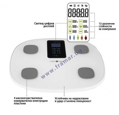 ПЕРСОНАЛЕН АНАЛИТИЧЕН КАНТАР NAH VITAL DIGITAL SCALE